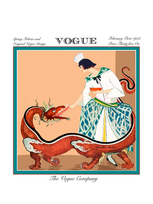 Платок-паше шелковый Vogue February 1923 BJANKA SILK