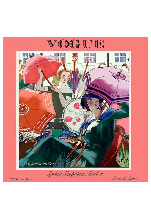 Платок-паше шелковый Vogue March 1924 BJANKA SILK