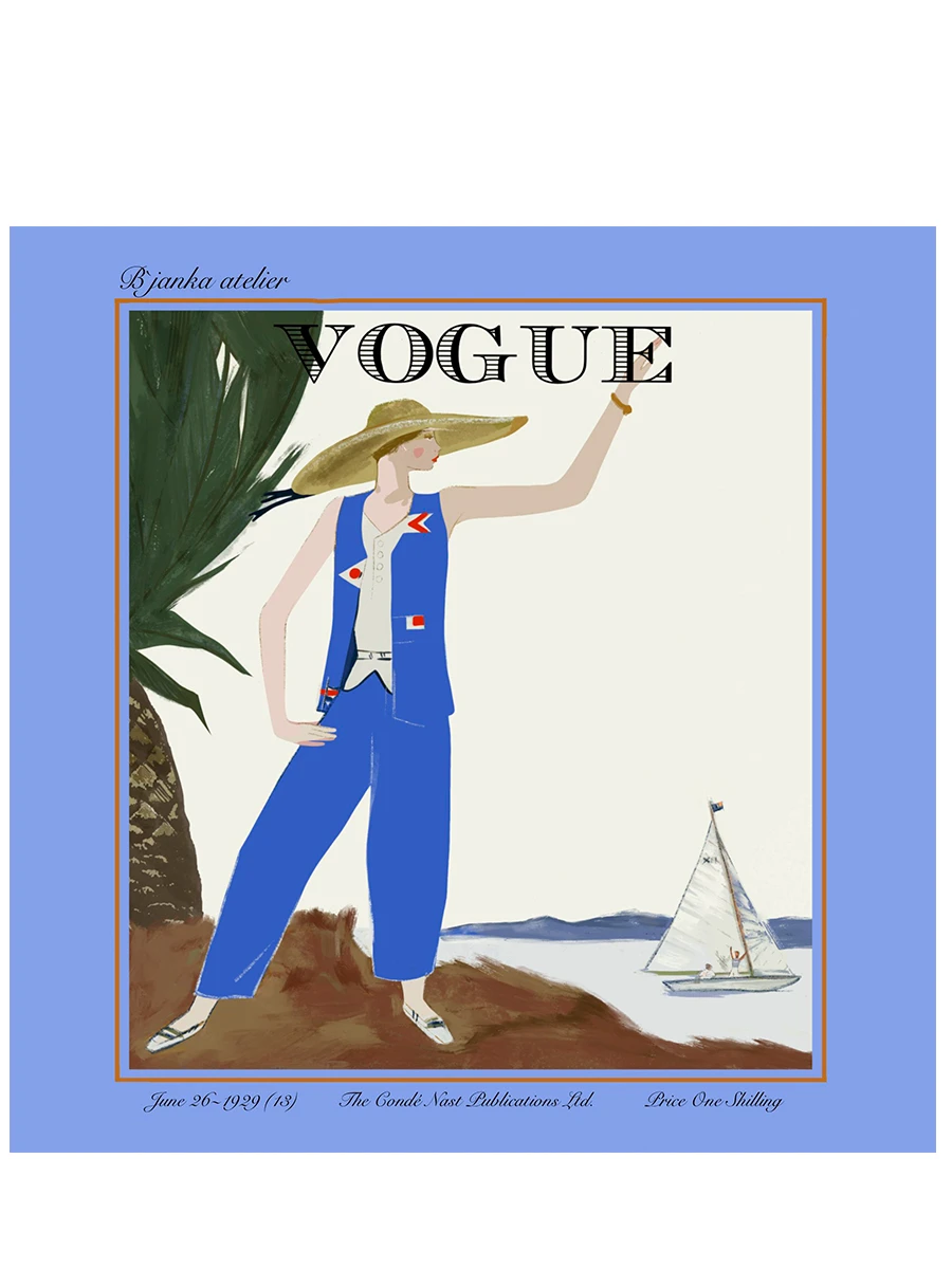 Платок-паше шелковый Vogue June 1929