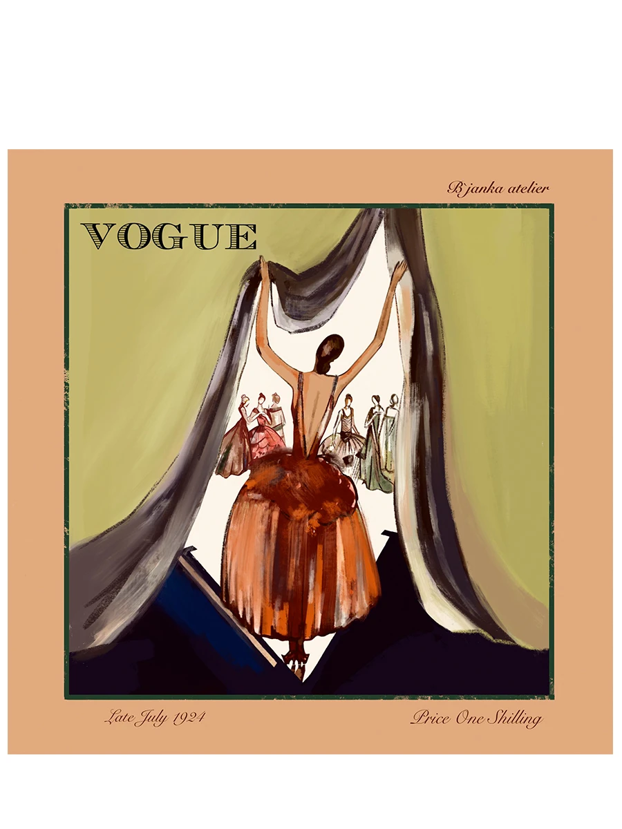 Платок-паше шелковый Vogue July 1924