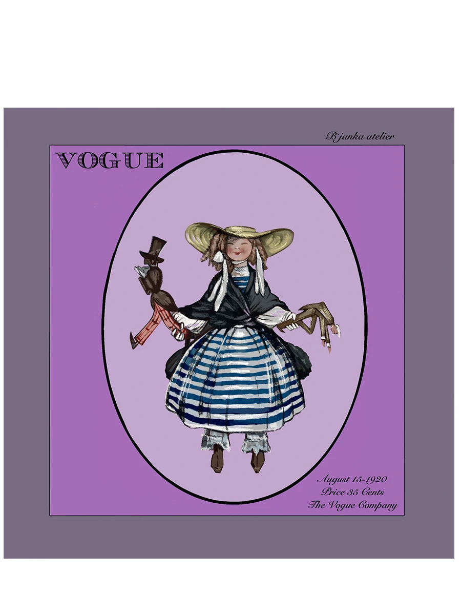 Платок-паше шелковый Vogue August 1920