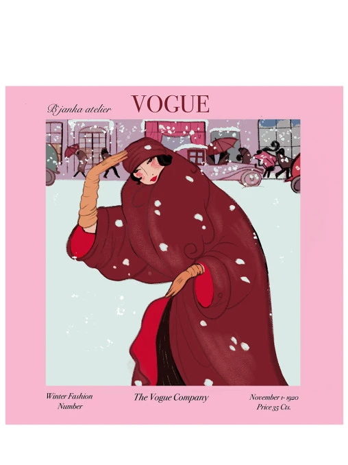 Платок-паше шелковый Vogue November 1920 BJANKA SILK