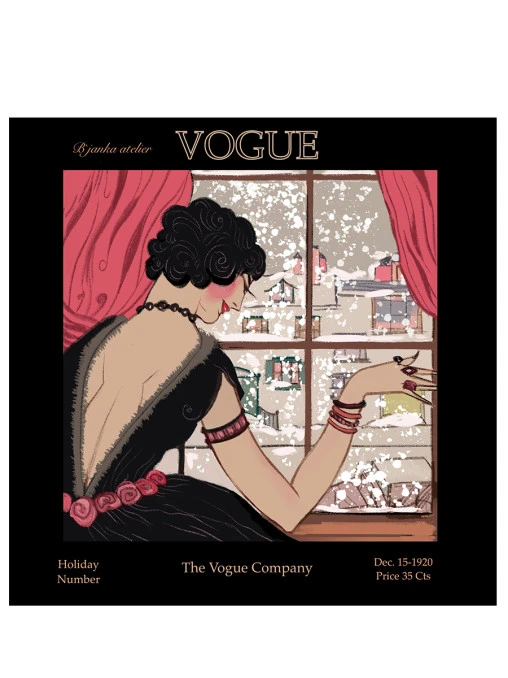 Платок паше "Vogue December 1920" шелковый BJANKA SILK