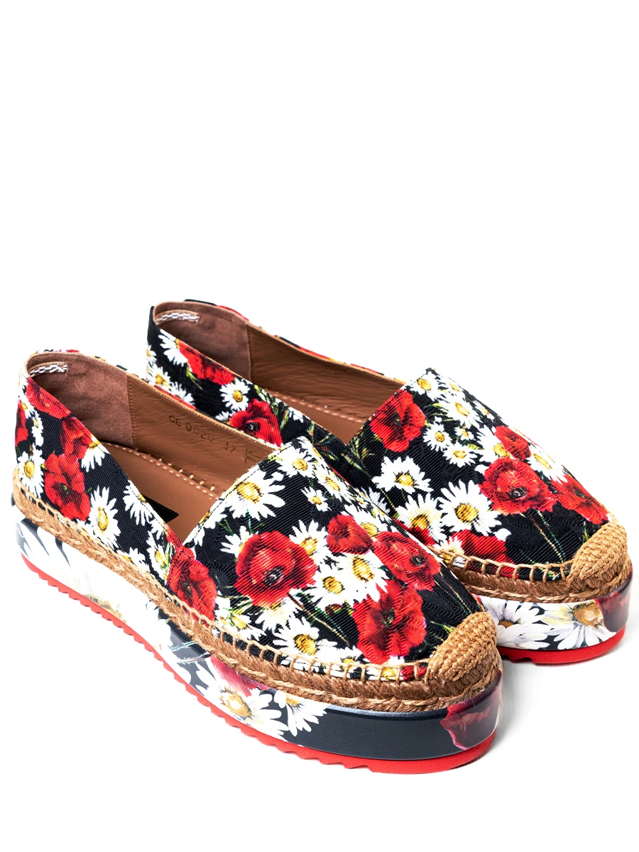 Эспадрильи с принтом