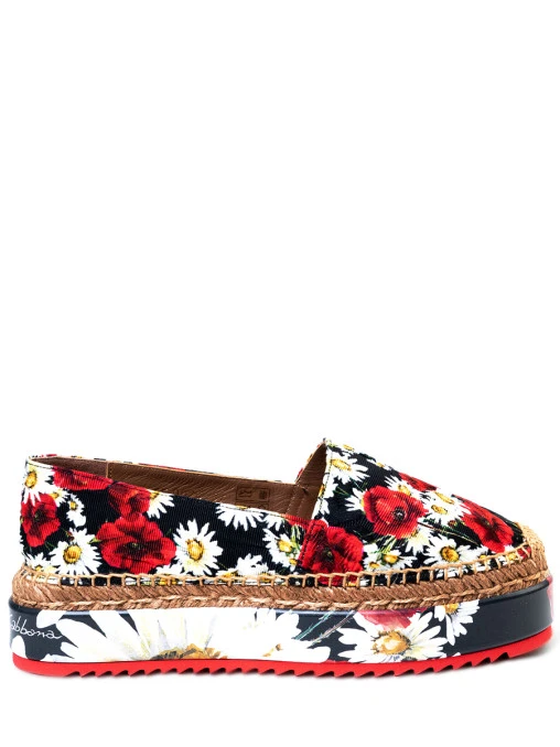 Эспадрильи с принтом DOLCE & GABBANA