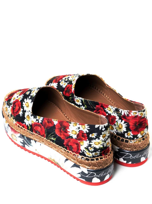Эспадрильи с принтом DOLCE & GABBANA
