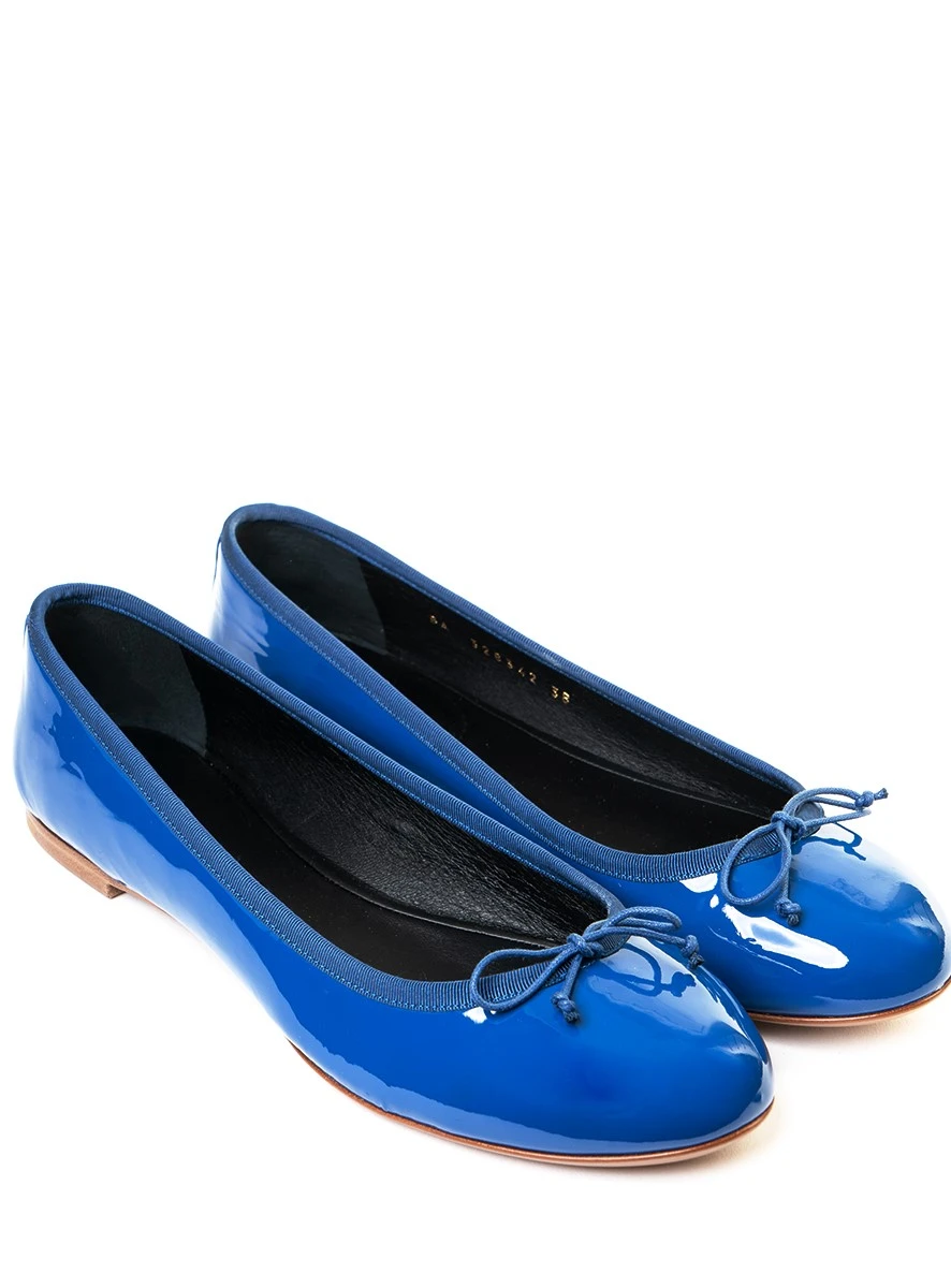 Балетки кожаные