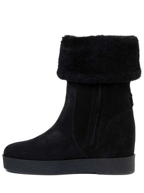 Сапоги замшевые на меху S.FERRAGAMO