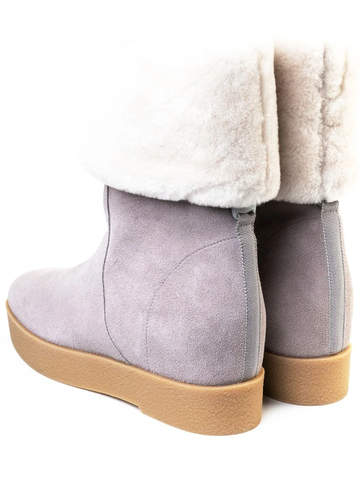 Сапоги замшевые на меху S.FERRAGAMO