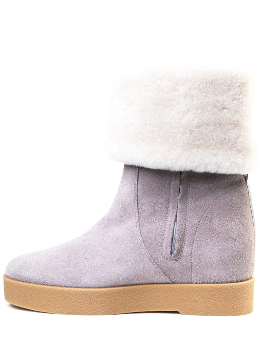 Сапоги замшевые на меху S.FERRAGAMO