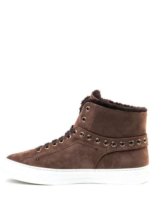 Кеды замшевые на меху S.FERRAGAMO