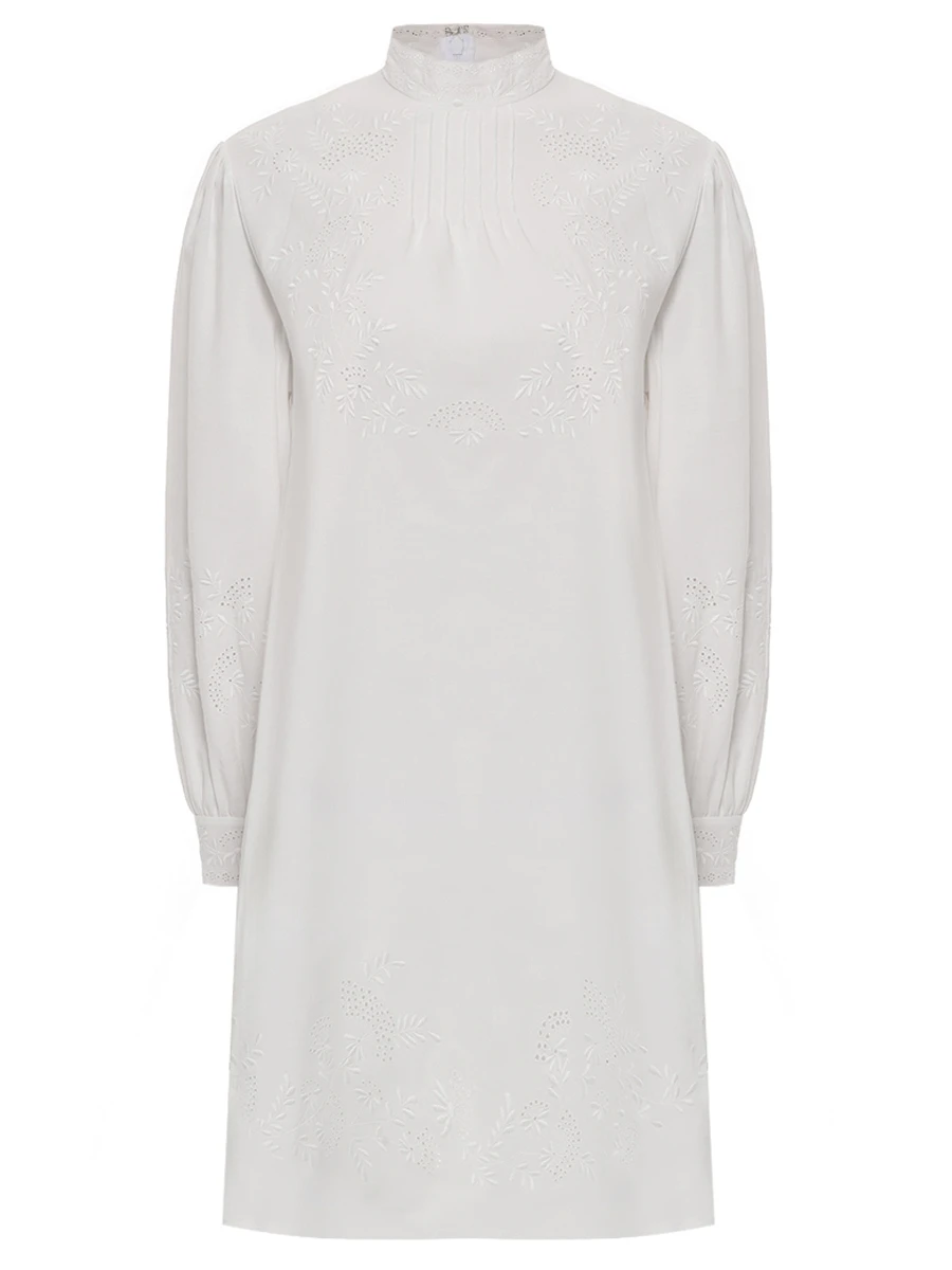 Платье из хлопка и льна