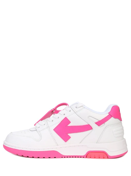 Кеды кожаные Out of Office OFF-WHITE