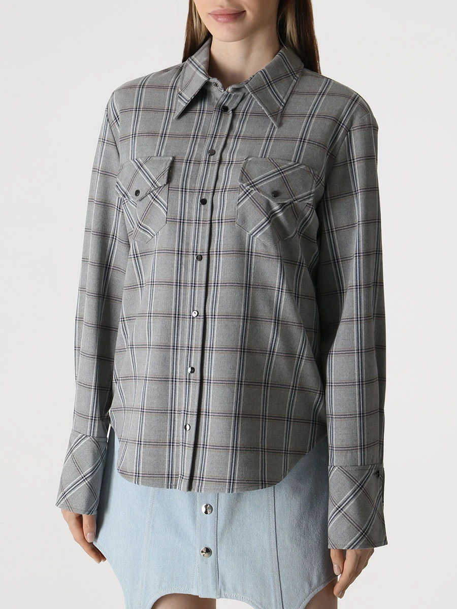 Рубашка шерстяная в клетку