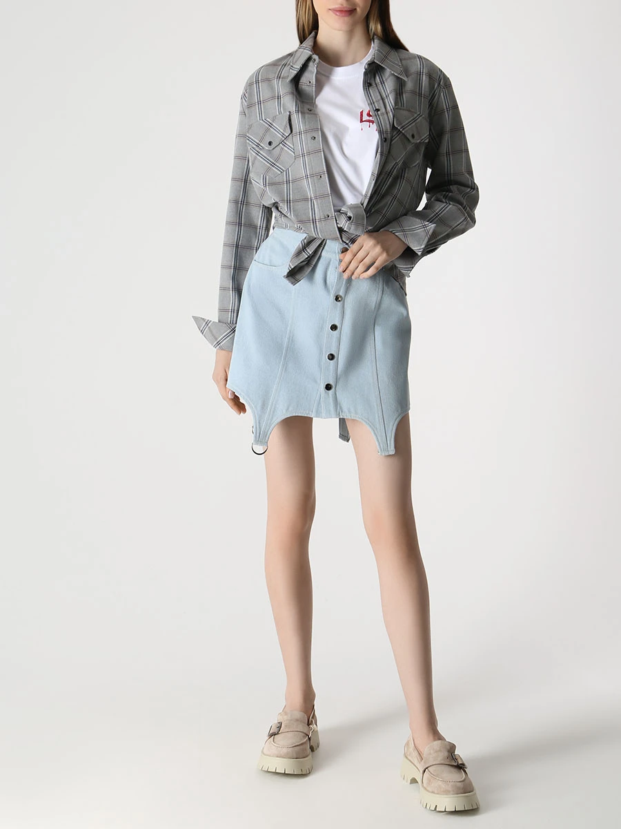 Рубашка шерстяная в клетку