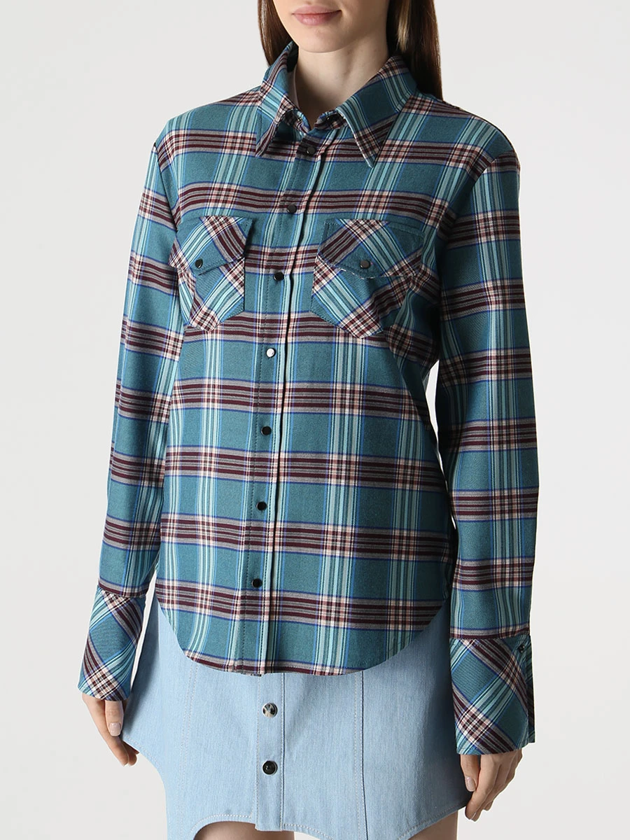 Рубашка шерстяная в клетку