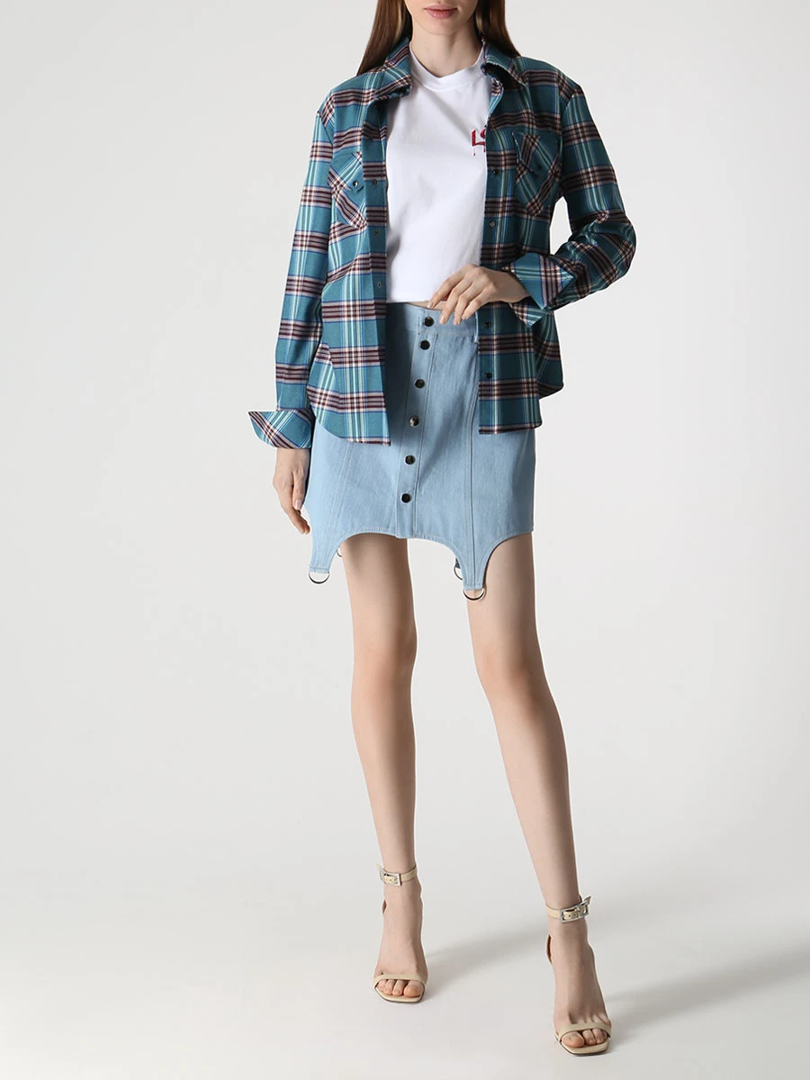 Рубашка шерстяная в клетку