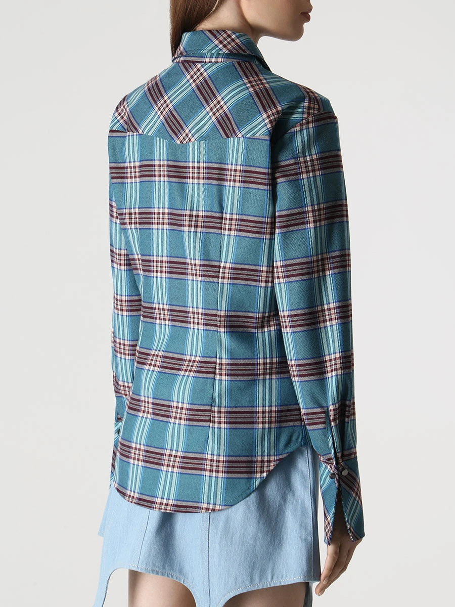 Рубашка шерстяная в клетку