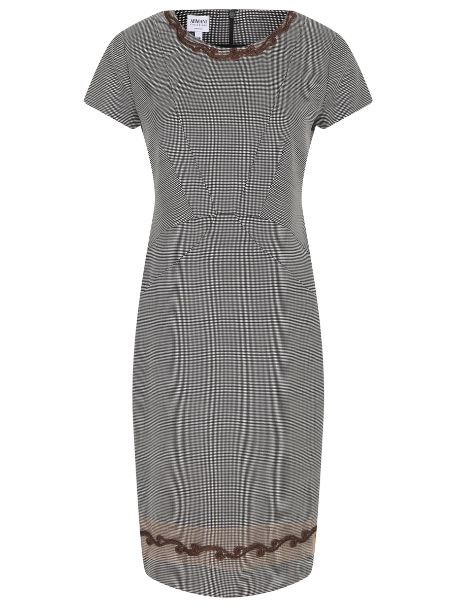 Платье из шерсти и шелка