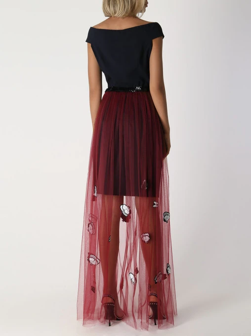 Платье с сеткой DSQUARED2