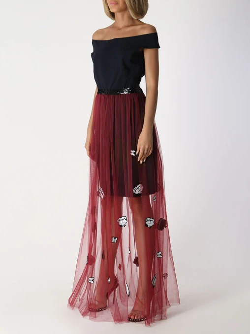 Платье с сеткой DSQUARED2