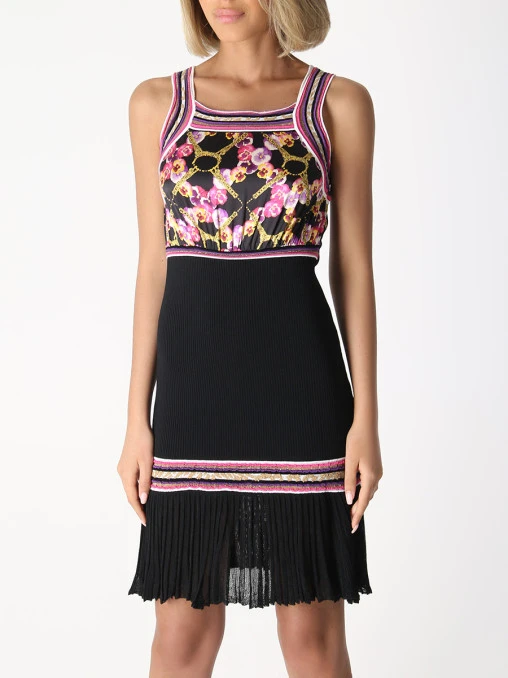 Платье с принтом JUST CAVALLI