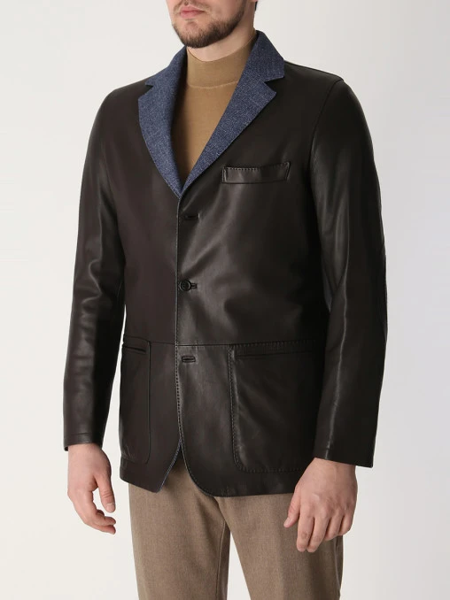 Куртка кожаная KITON