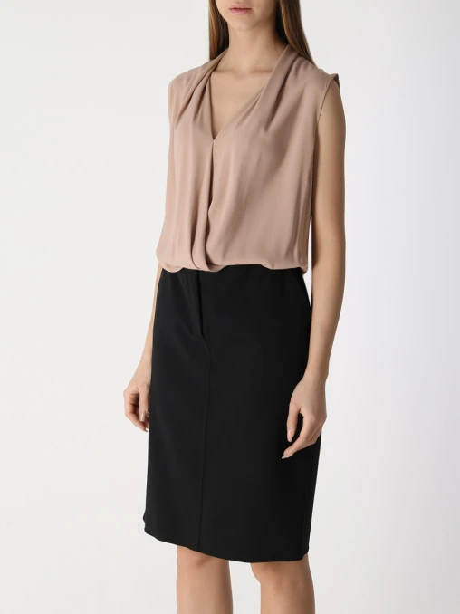 Платье комбинированное BRIONI