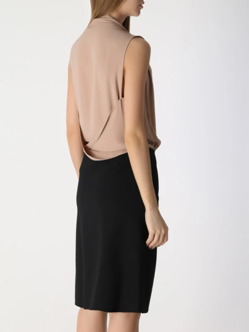 Платье комбинированное BRIONI