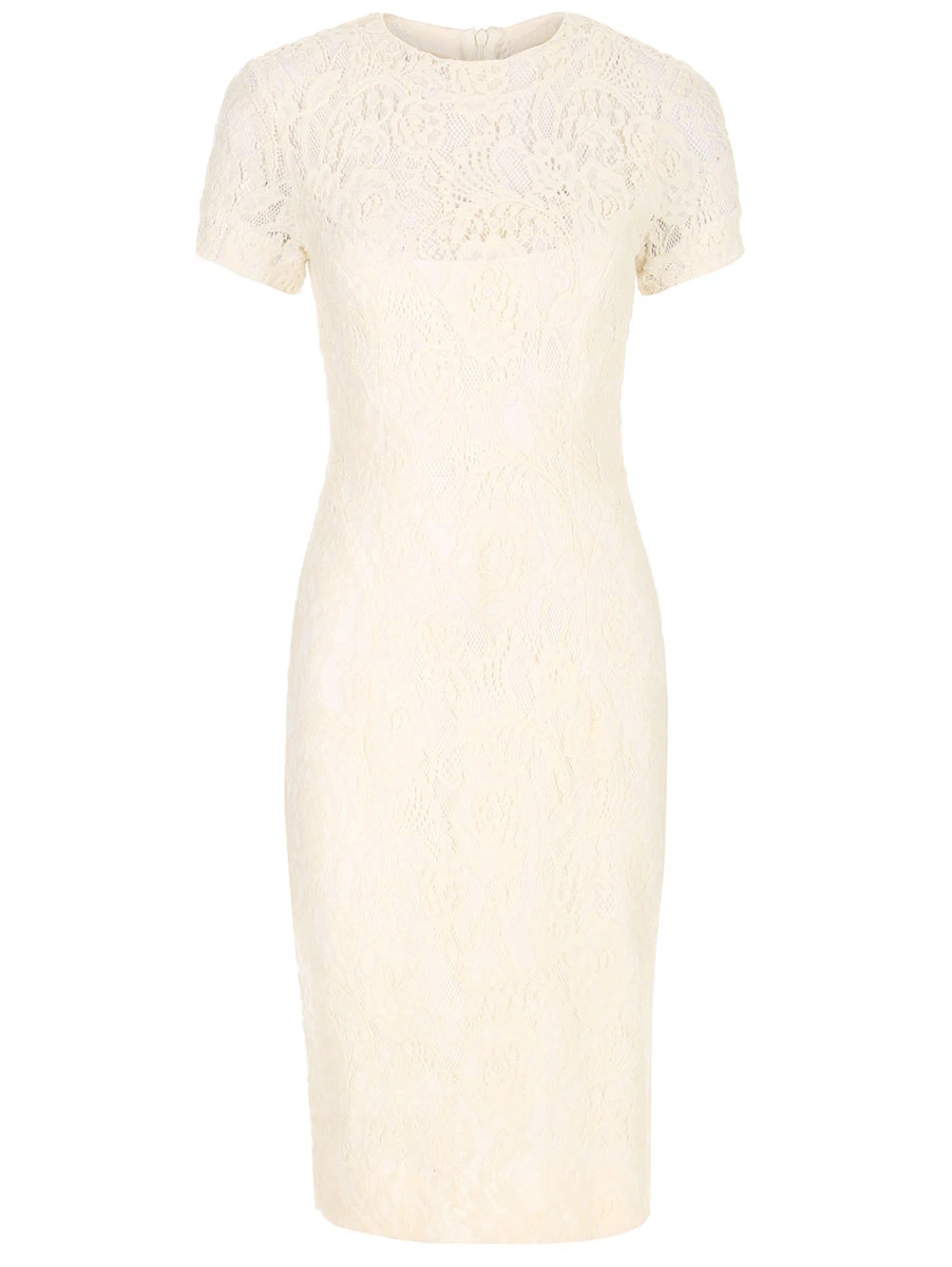Платье-футляр кружевное