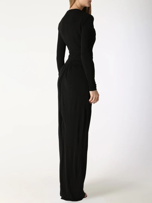 Платье с драпировкой ALEXANDER MCQUEEN