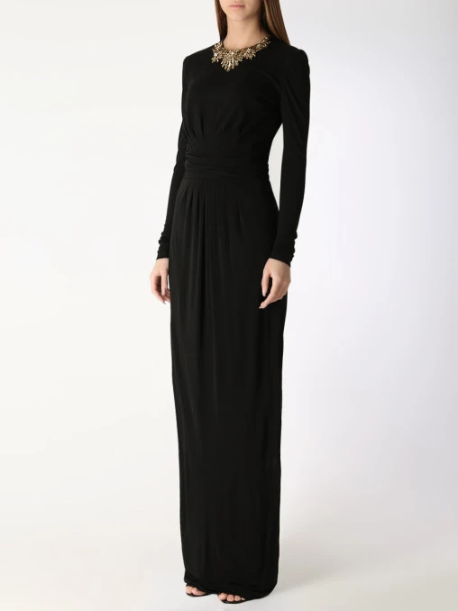 Платье с драпировкой ALEXANDER MCQUEEN