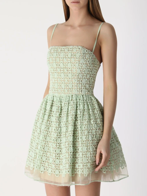 Сарафан шелковый с вышивкой RED VALENTINO