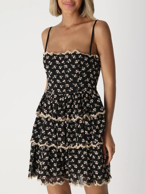 Сарафан шелковый с вышивкой RED VALENTINO