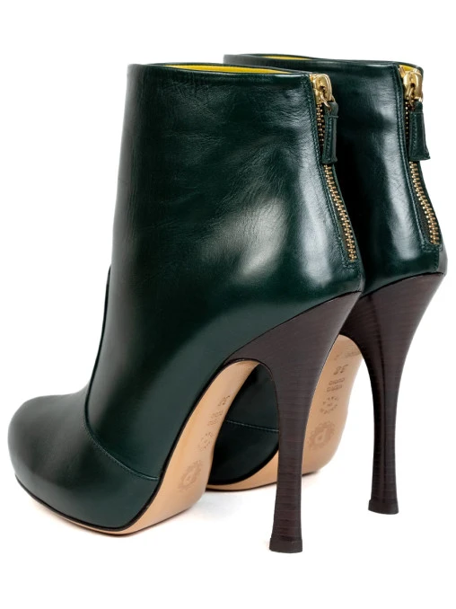 Ботильоны кожаные POLLINI