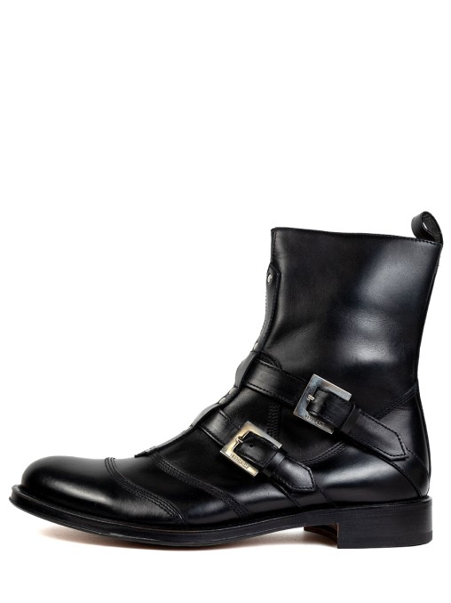 Ботинки кожаные VERSACE