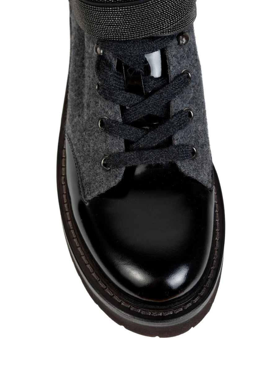 Ботинки комбинированные