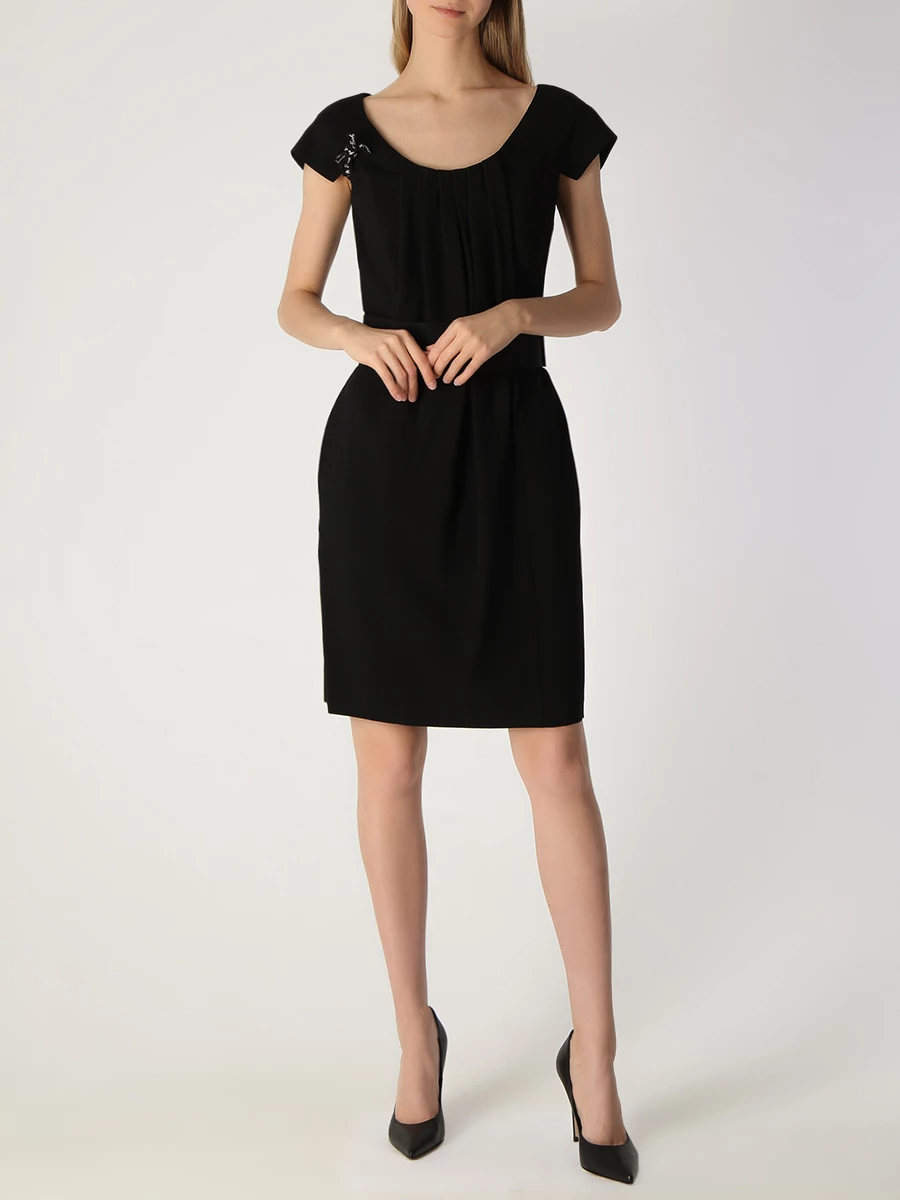 Платье из вискозы и шерсти