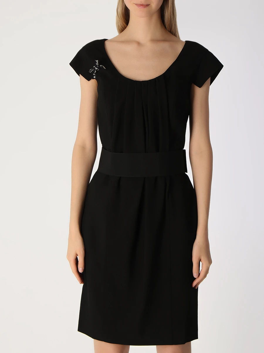 Платье из вискозы и шерсти