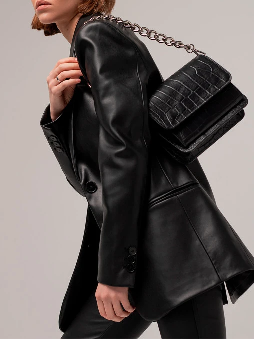 Сумка кожаная Le Sac Black Matt SCALA