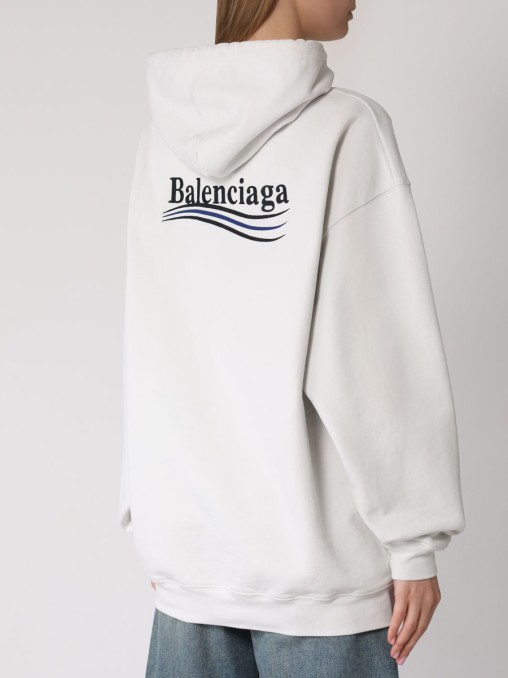 Худи хлопковое BALENCIAGA