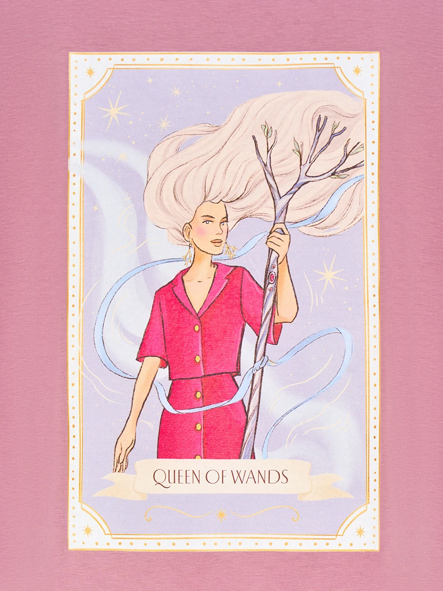 Футболка QUEEN OF WANDS хлопковая