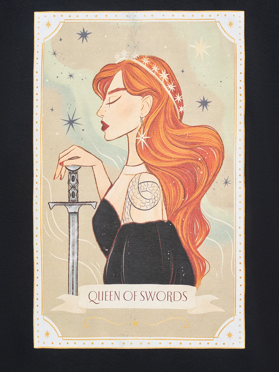 Футболка QUEEN OF SWORDS хлопковая