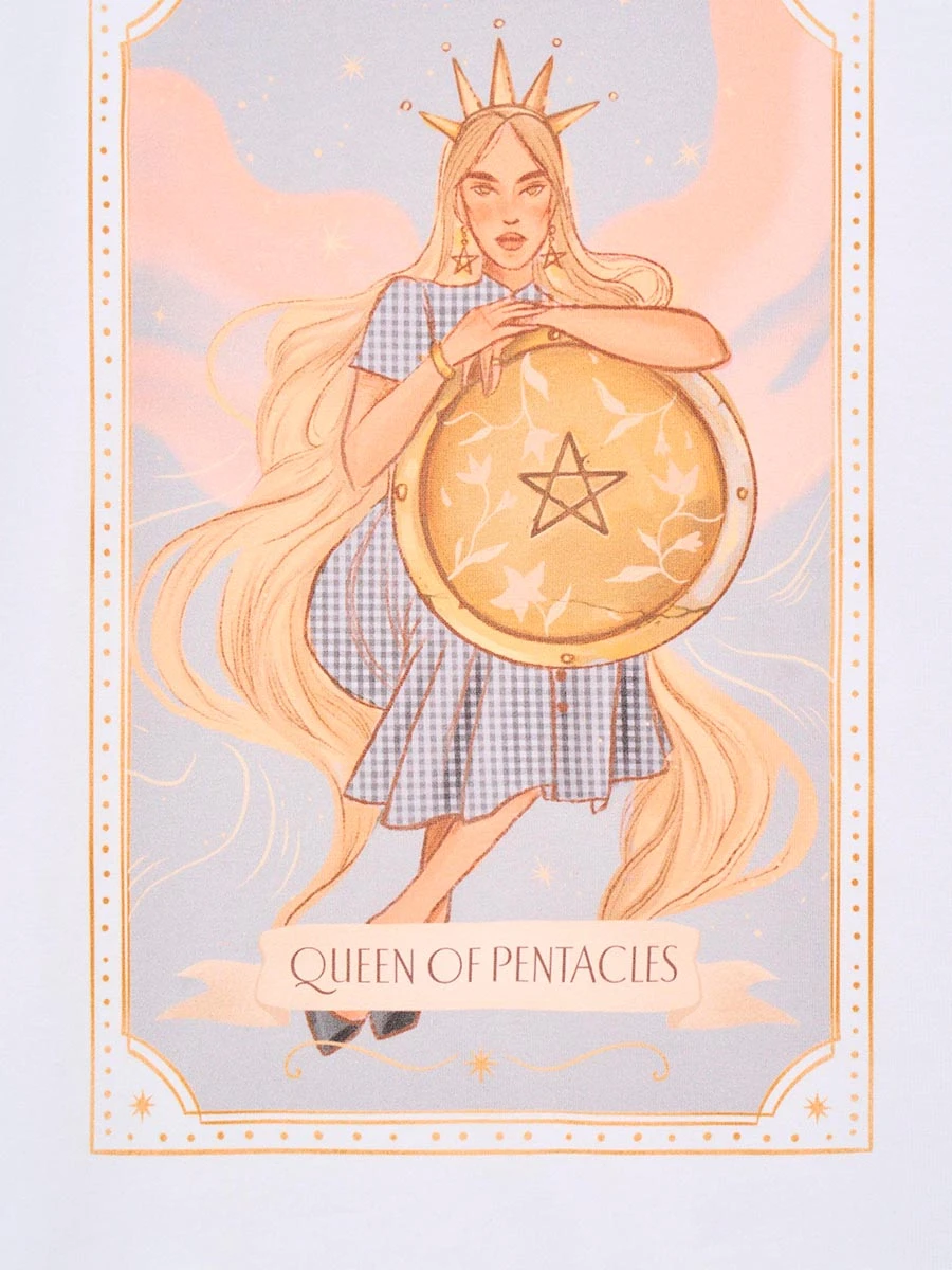 Футболка QUEEN OF PENTACLES хлопковая