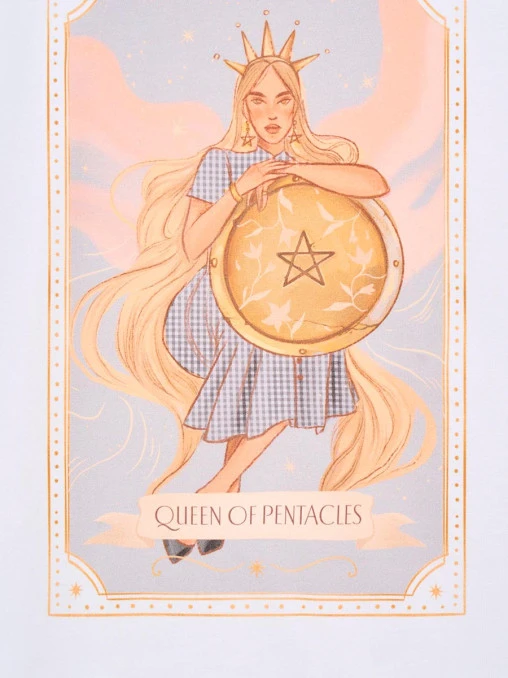 Футболка QUEEN OF PENTACLES хлопковая LORER