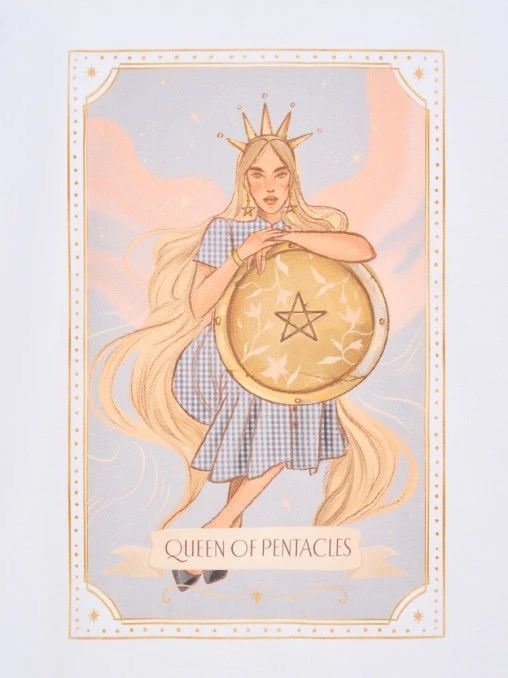 Футболка QUEEN OF PENTACLES хлопковая LORER