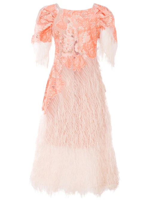 Платье с кружевом ELENA AKINFIEVA