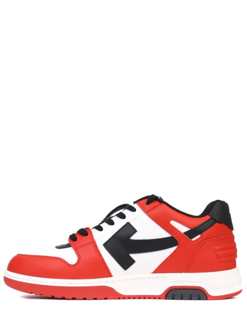 Кеды кожаные Out of Office OFF-WHITE