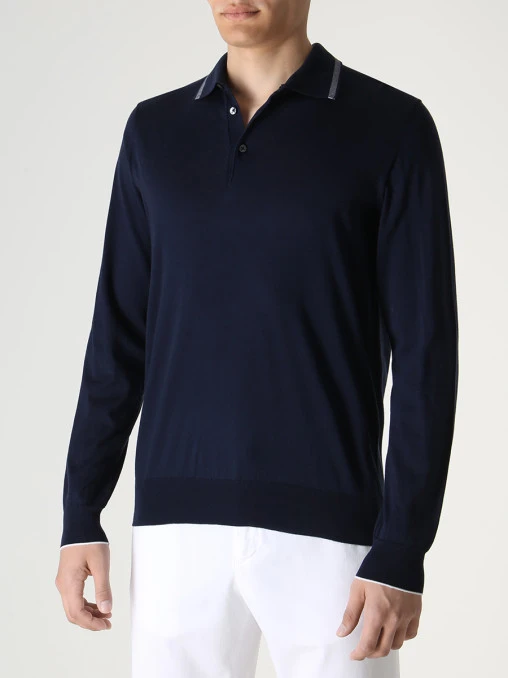 Поло хлопковое FIORONI CASHMERE