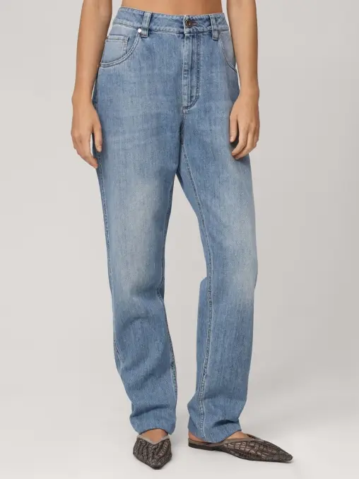 Джинсы хлопковые BRUNELLO CUCINELLI